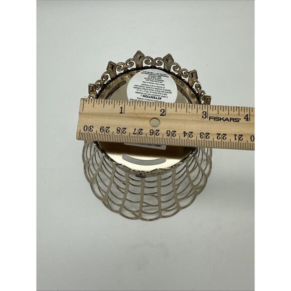 BBW Halloween Bejeweled Spider Web with Spider Candle Holder Set - Picture 4 of 5